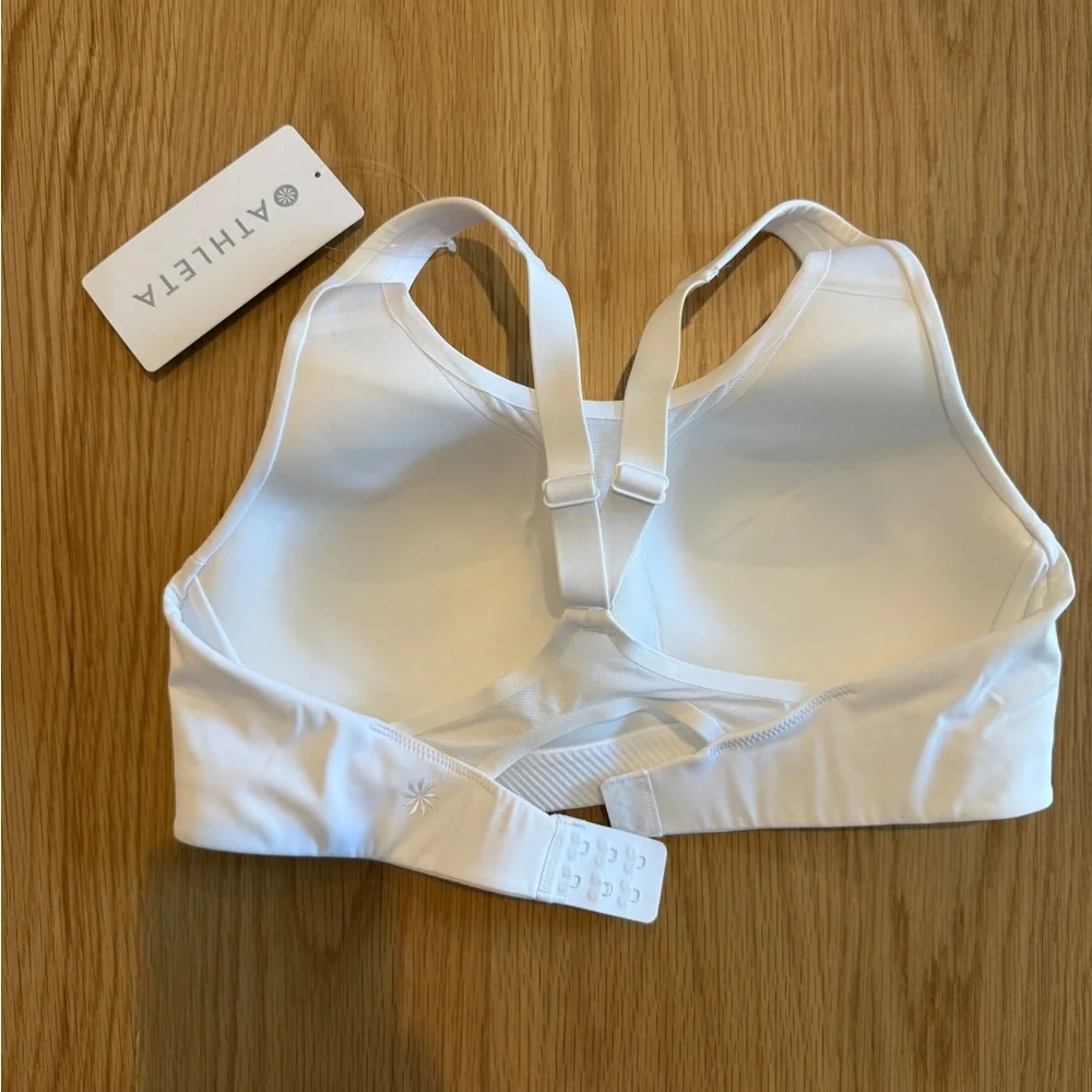 NWT! Athleta Advance Adjustable Racerback Bra 36B White - Picture 10 of 10
